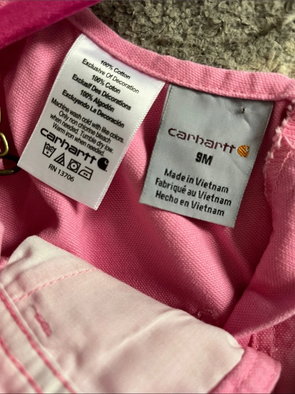 Carhartt Baby Pink Overalls
